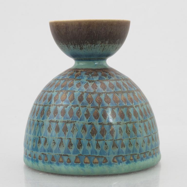 Stig Lindberg, a stoneware vase, Gustavsberg Studio, Sweden 1953.