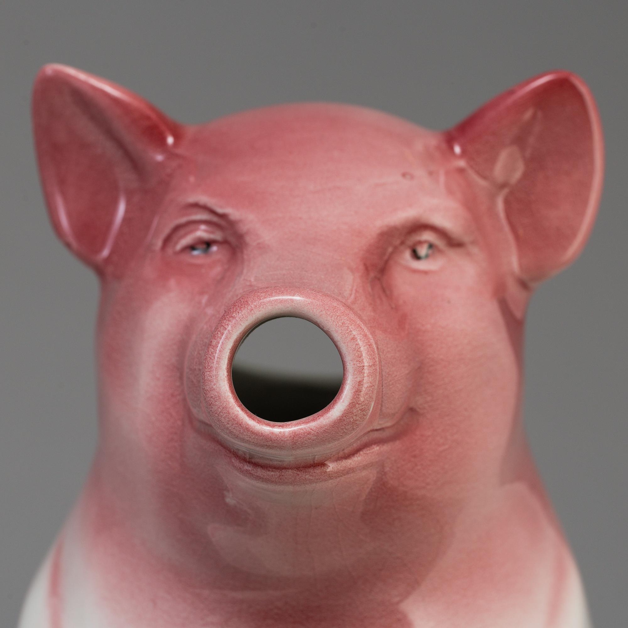 GRISKANNA samt GRISFAT, flintgods, Rörstrand, 1900-talets första del.