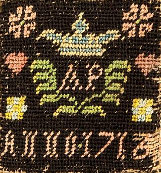A Sampler possibly Swedish dated 1716.