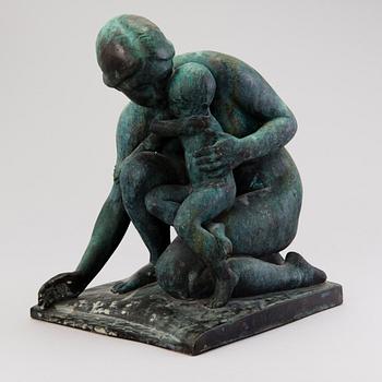 AUGUST KATTENTIDT, A bronze sculpture, signed A. Kattentidt.