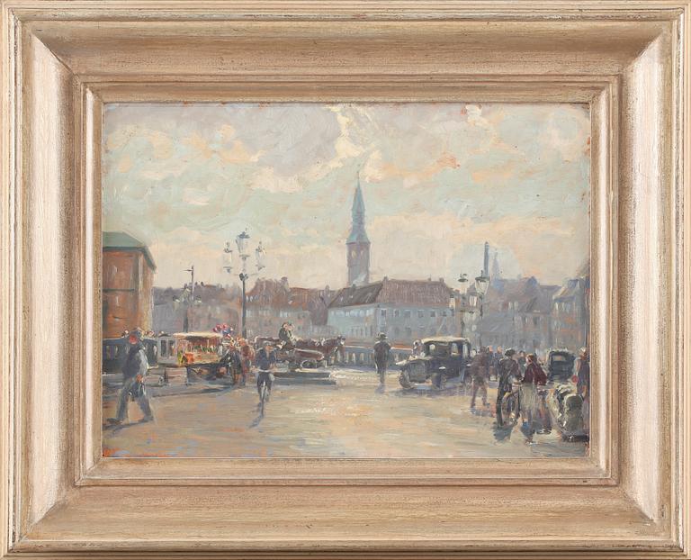 AXEL KLEIMER, 2 st, oljor på pannå, varav en signerad och daterad 1931.