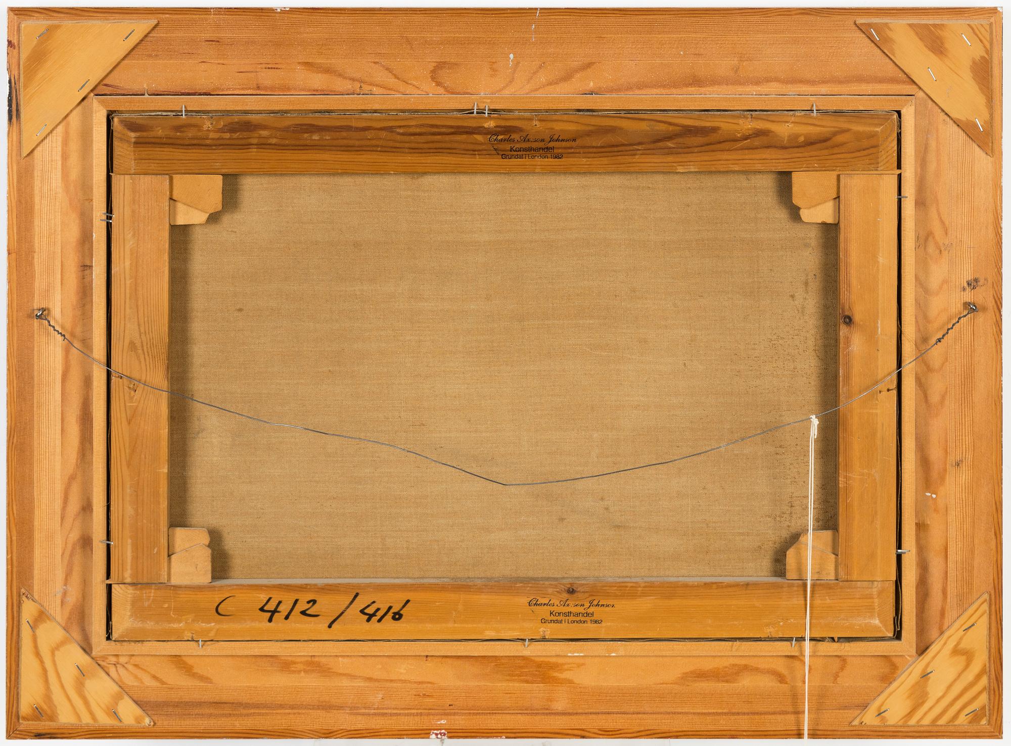 Helmer Masolle, olja på duk, signerad.