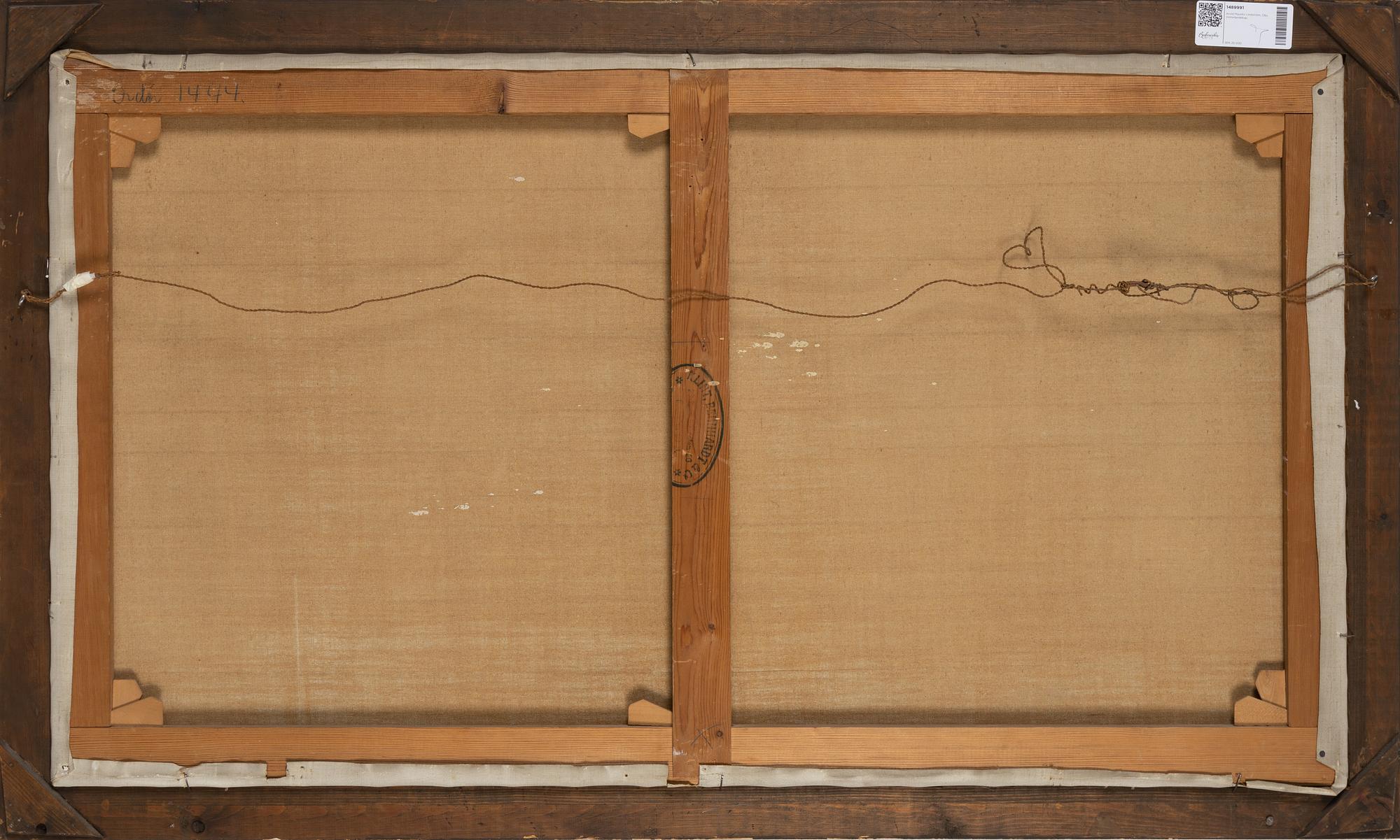 Arvid Mauritz Lindström, oil on canvas, signed.