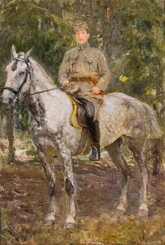 169. Juri Ilich Repin, SOLDIER ON A HORSE.