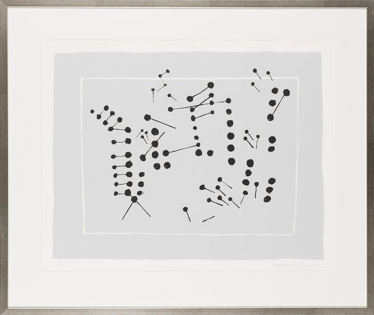 Ernst Mether-Borgström, silkscreen, signed and dated -70, numbered 54/90.