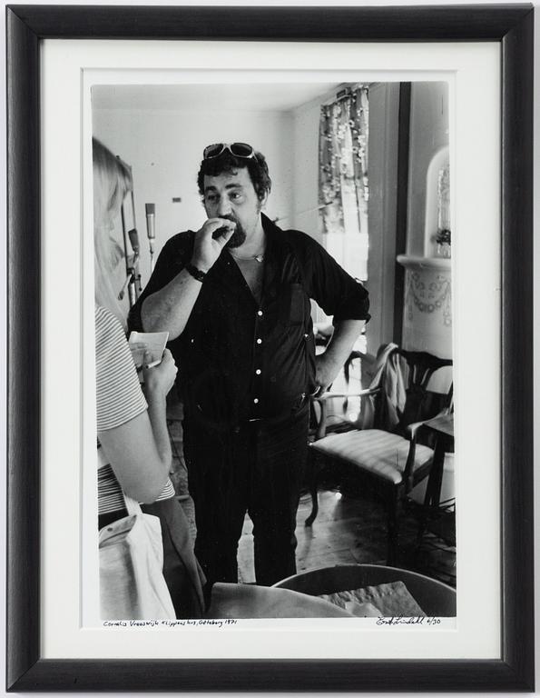 Erik Lindahl, "Cornelis Vreeswijk, Klippans hus, Göteborg", 1971.