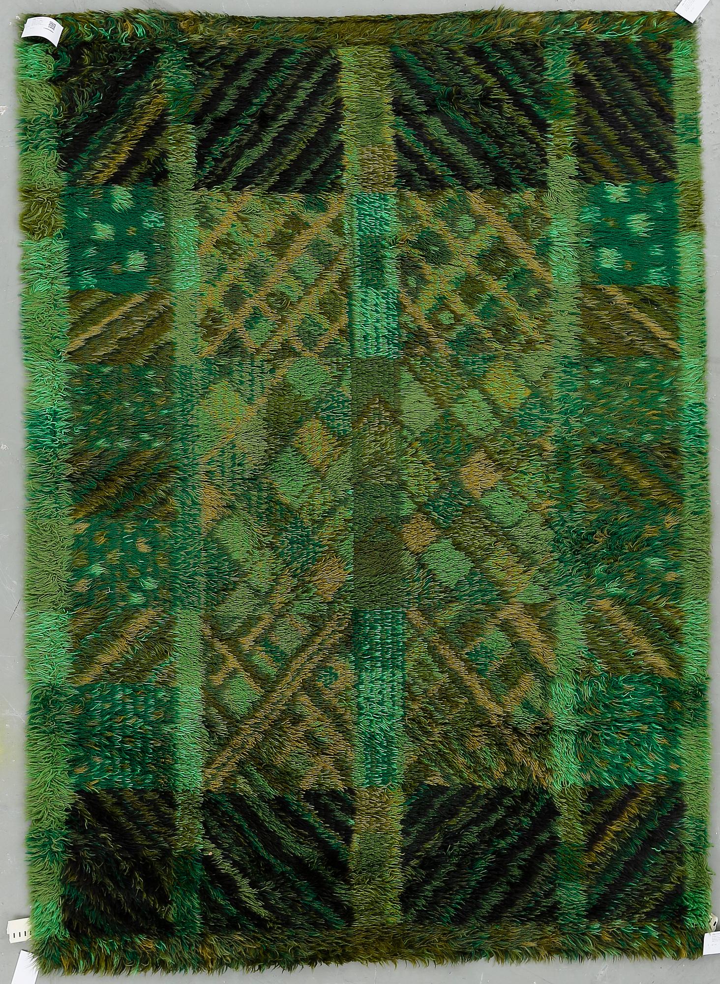 RYAMATTA, "Bjälbo", Marianne Richter, AB Wahlbecks fabriker, 1960/70-tal. Ca 196x140 cm.