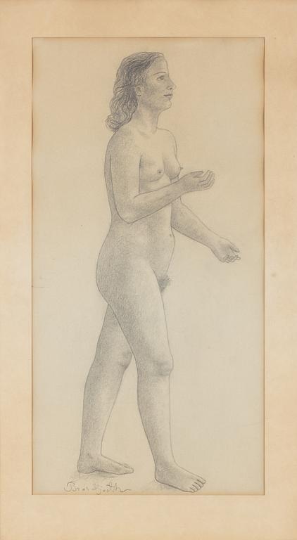 Bror Hjorth, Model drawing.