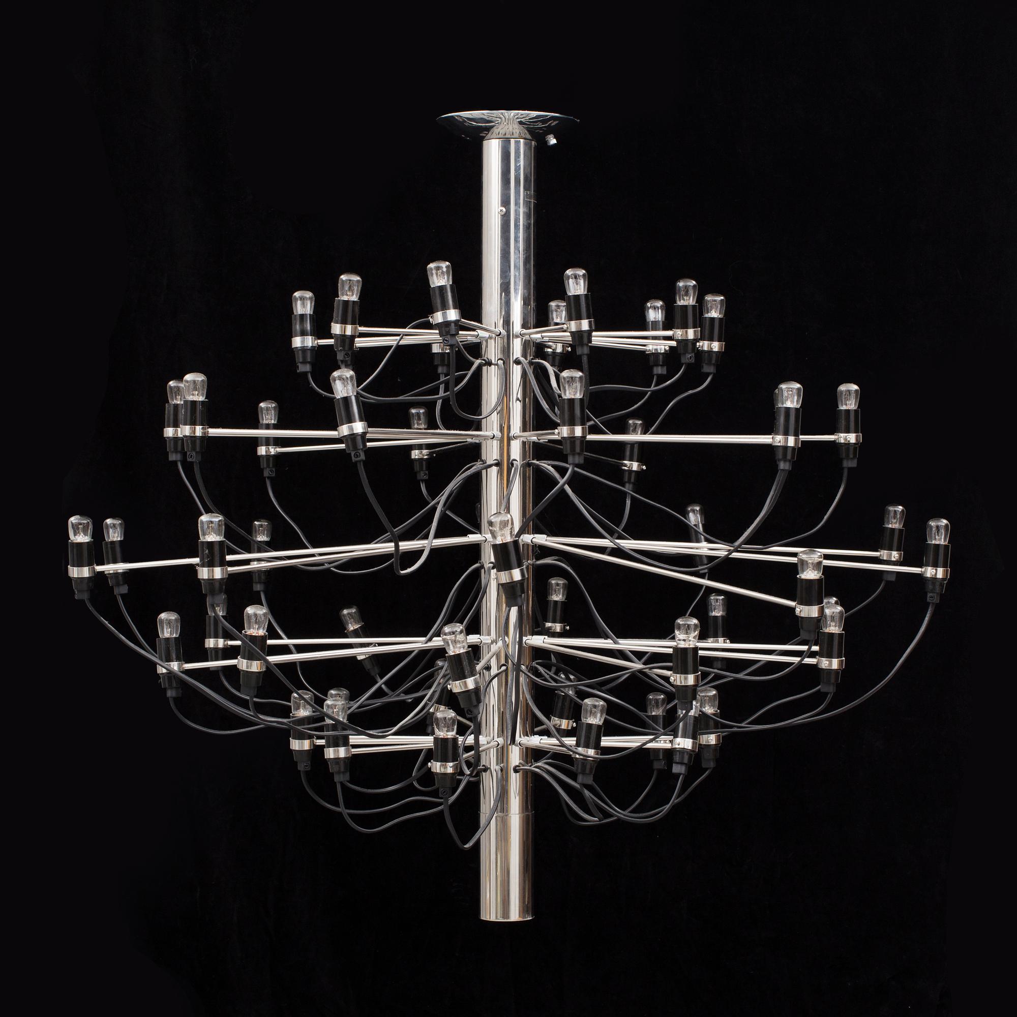 TAKLAMPA, "2097", Gino Sarfatti, Flos, Italien, 1990/2000-tal. Höjd 90 cm.
