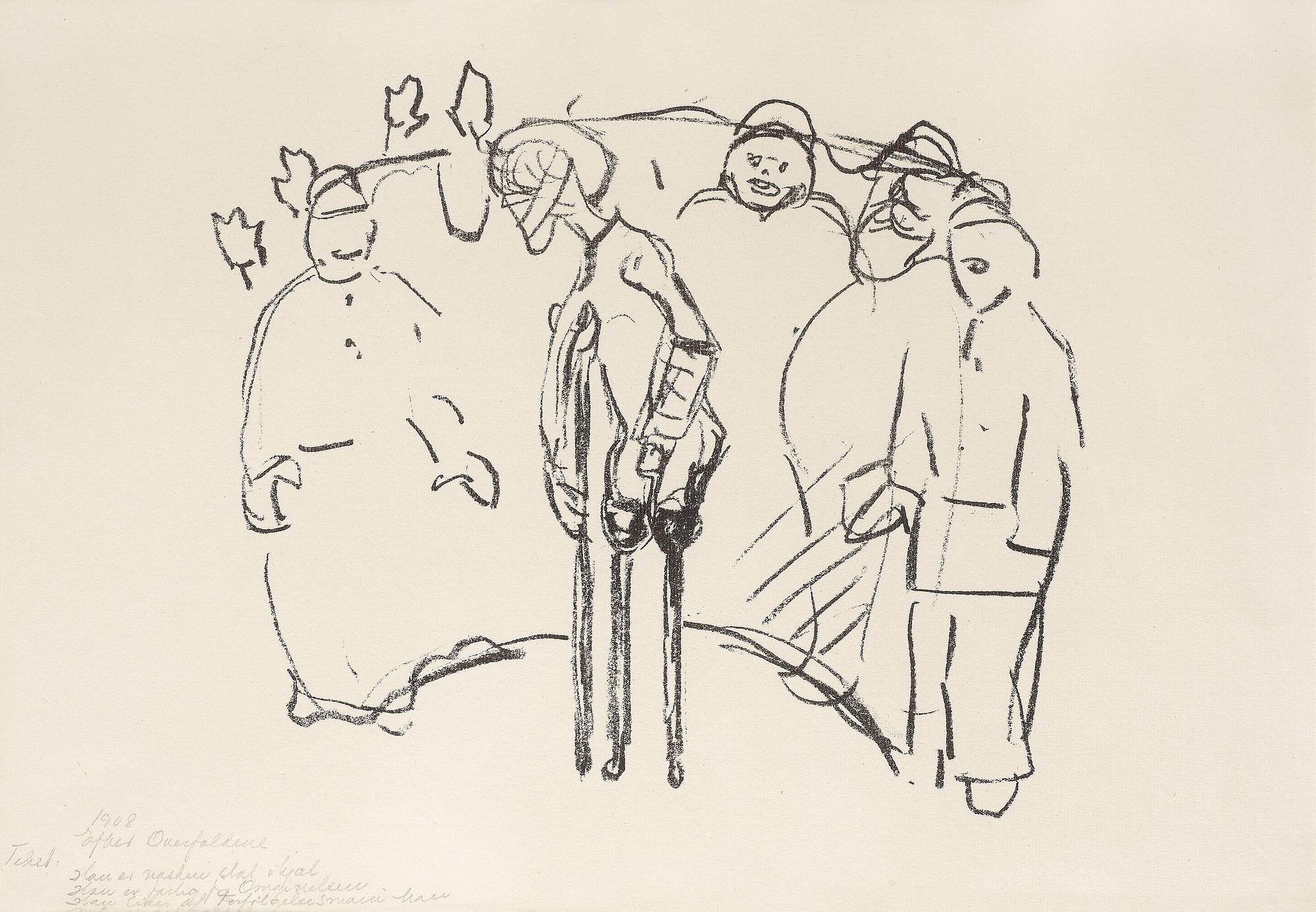 EDVARD MUNCH, litografi.
