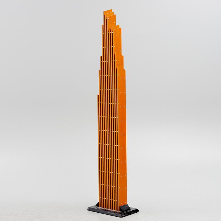 Vismara Design, CD rack/sculpture, "Hour Columbus", Italy, 21st century.