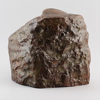 HOLGER PERSSON, skulptur, gips, "Kyssen", signerad.