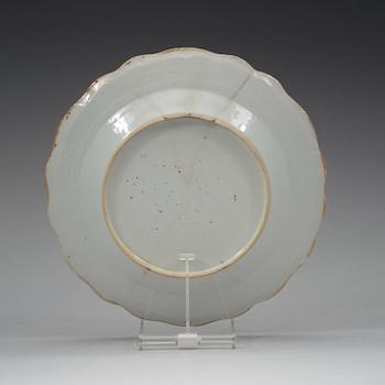 A five piece set of Swedish armorial porcelain, Qing dynasty, Qianlong (1736-95).