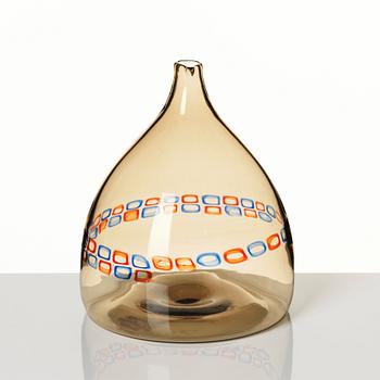 Peter Pelzel, a 'murrine' glass vase, Vistosi, Murano, Italy 1960s.