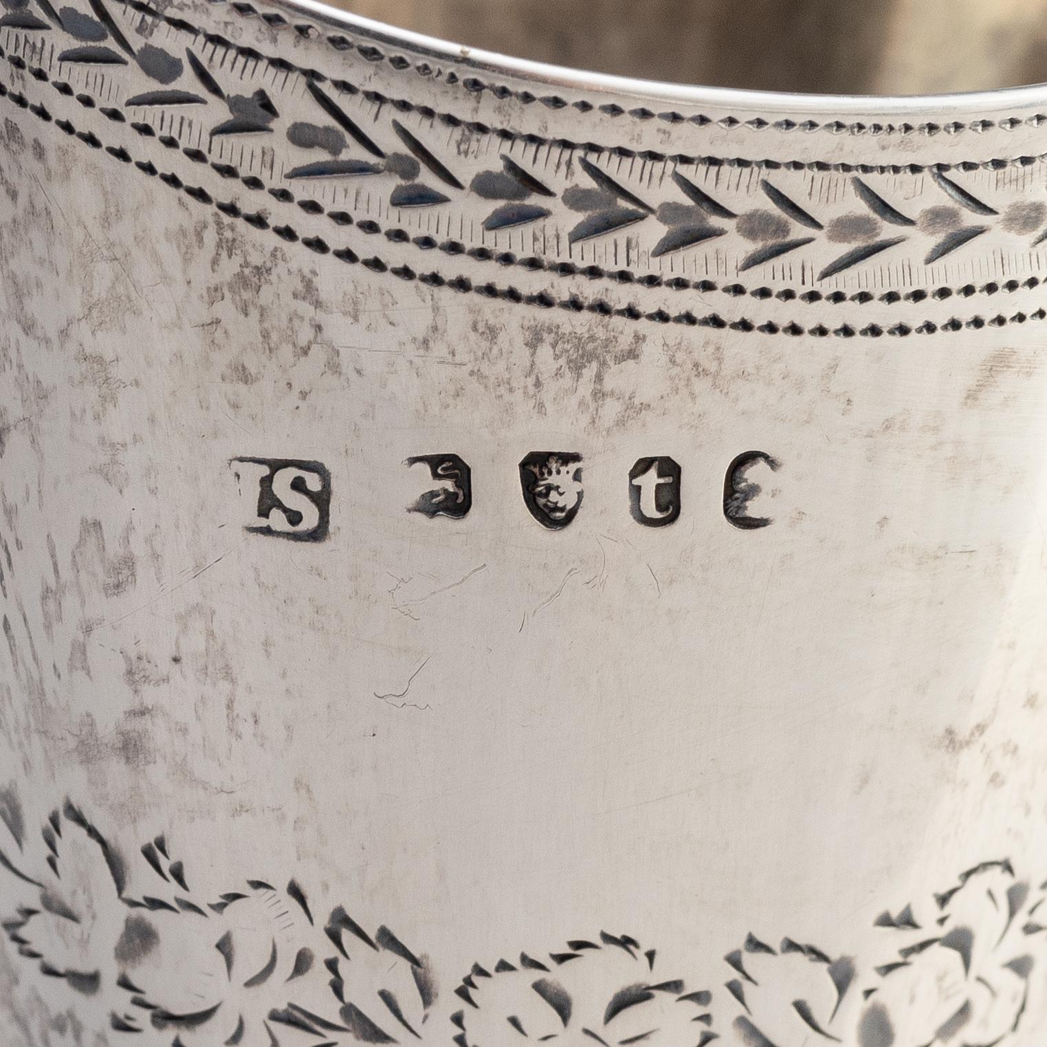 Skålar, 2 st, samt gräddkanna, silver, London, England, 1700-tal.