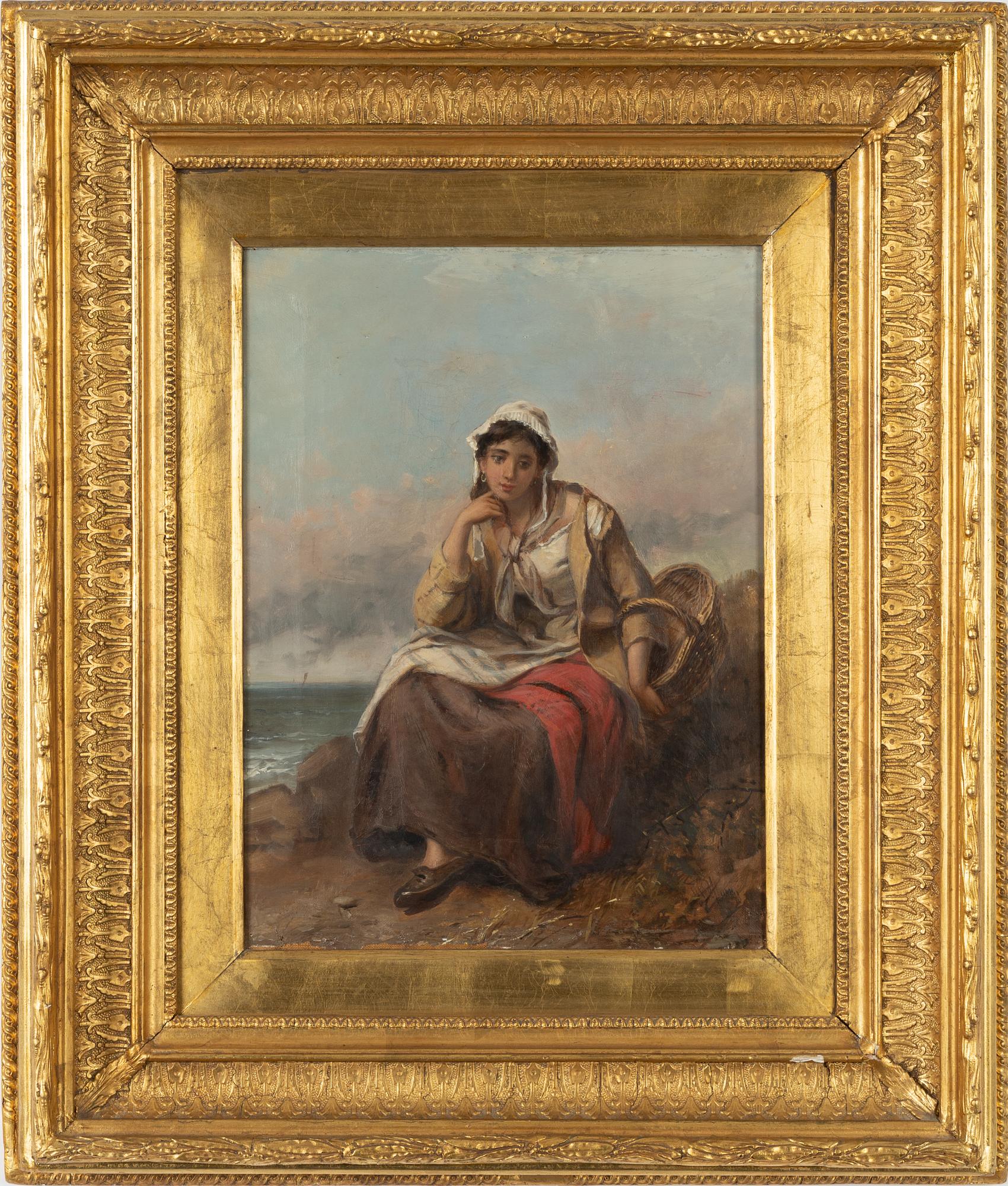 Thomas Kent Pelham. Woman sitting by the sea.