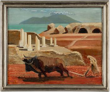 EWALD DAHLSKOG, oil on canvas, signed and dated Carthage -29.