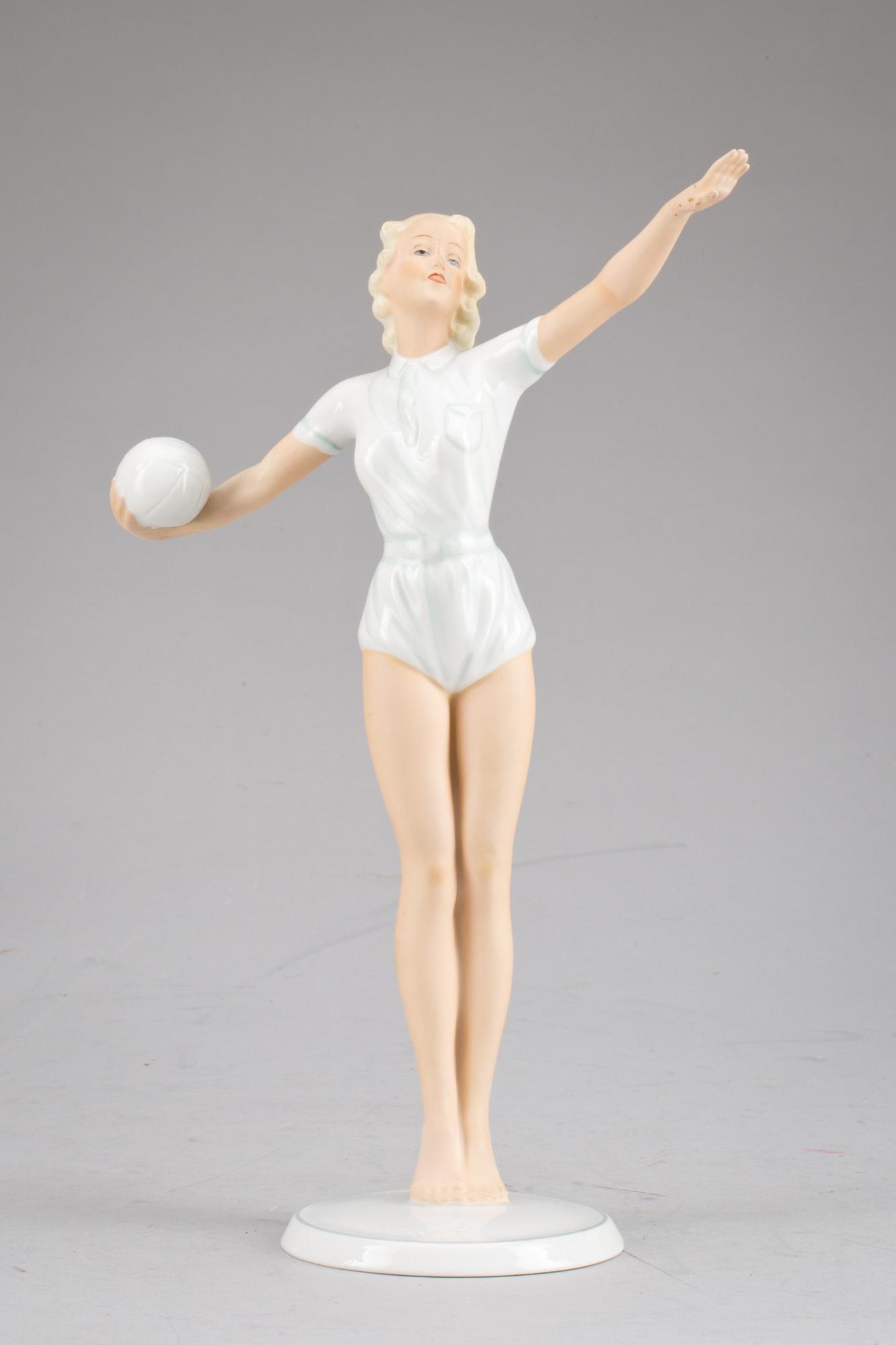 FIGURIN, porslin. Schaubach kunst, Tyskland. 1900-tal.