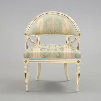 BALJFÅTÖLJ, empirestil, 1900-tal.