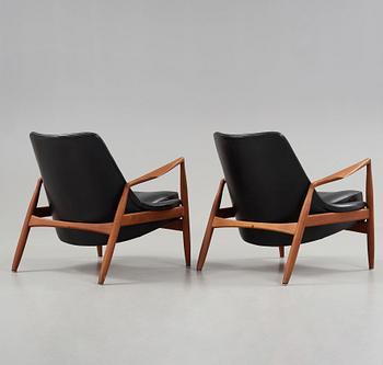Ib Kofod-Larsen, fåtöljer, ett par "Sälen" Olof Persson Fåtöljindustri, Jönköping 1950-60-tal.