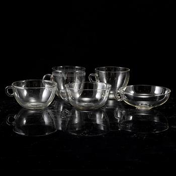 WILHELM WAGENFELD, a glass service, 10 pieces, glasservis, Jenaer Glaswerk, Schott & Gen, Germany.