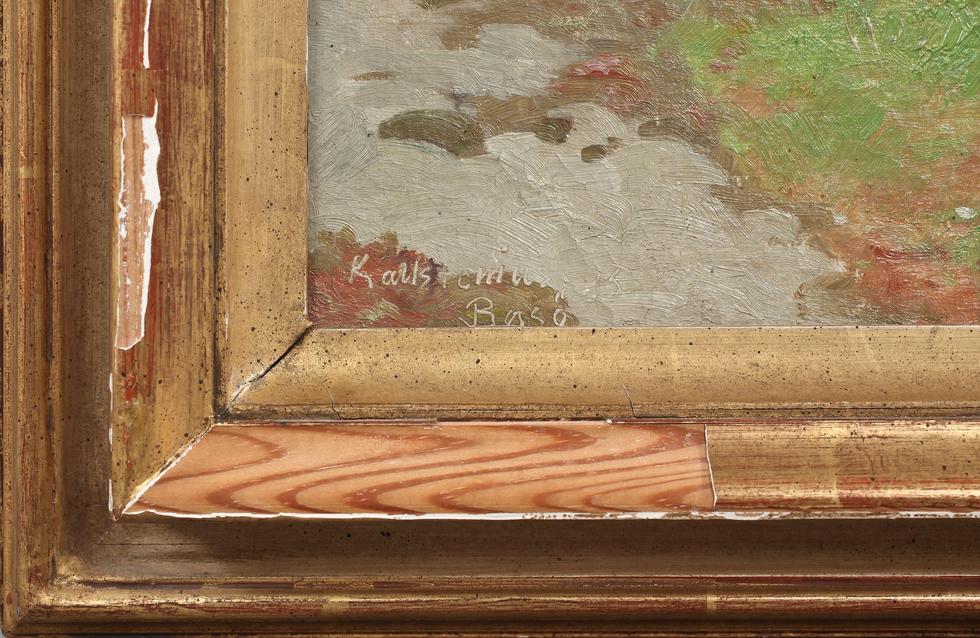 GOTTFRID KALLSTENIUS, olja på pannå, sign o dat 1895.