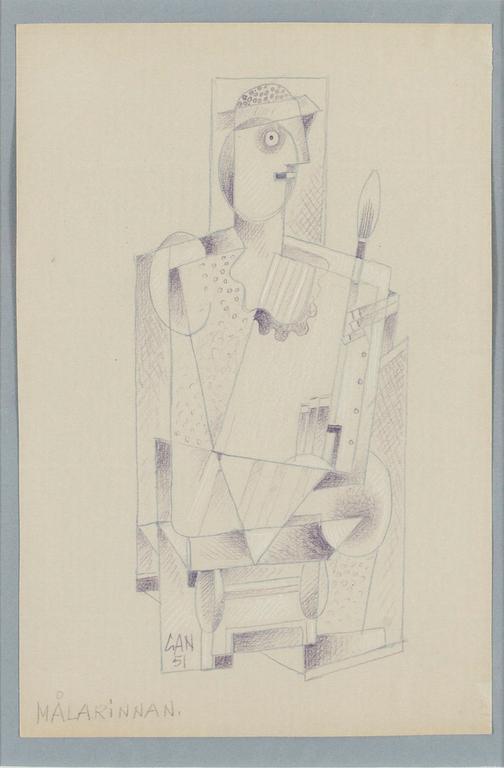 Gösta Adrian-Nilsson, "Målarinnan".