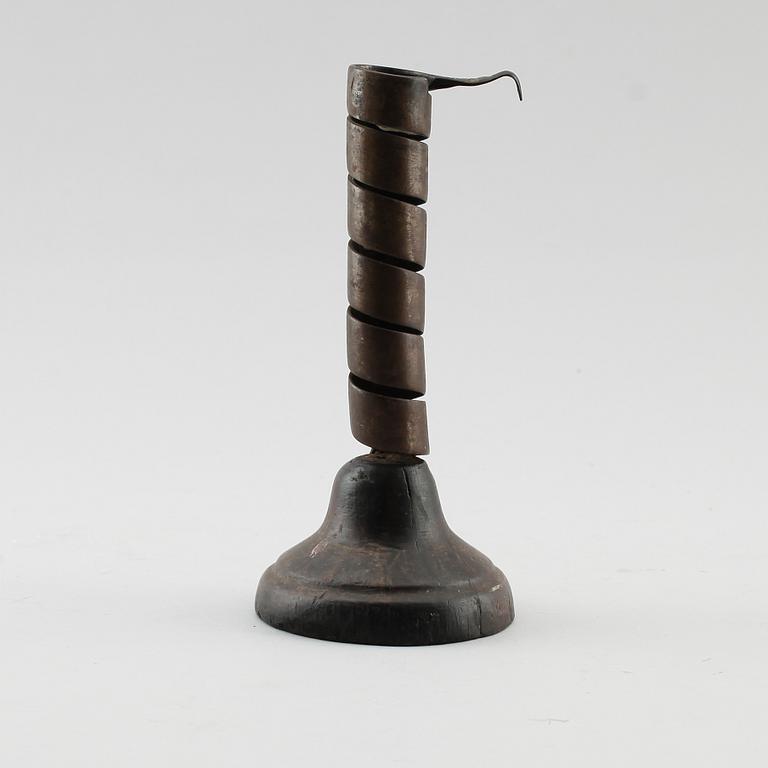 LJUSSTAKE, plåt, 1700-tal.