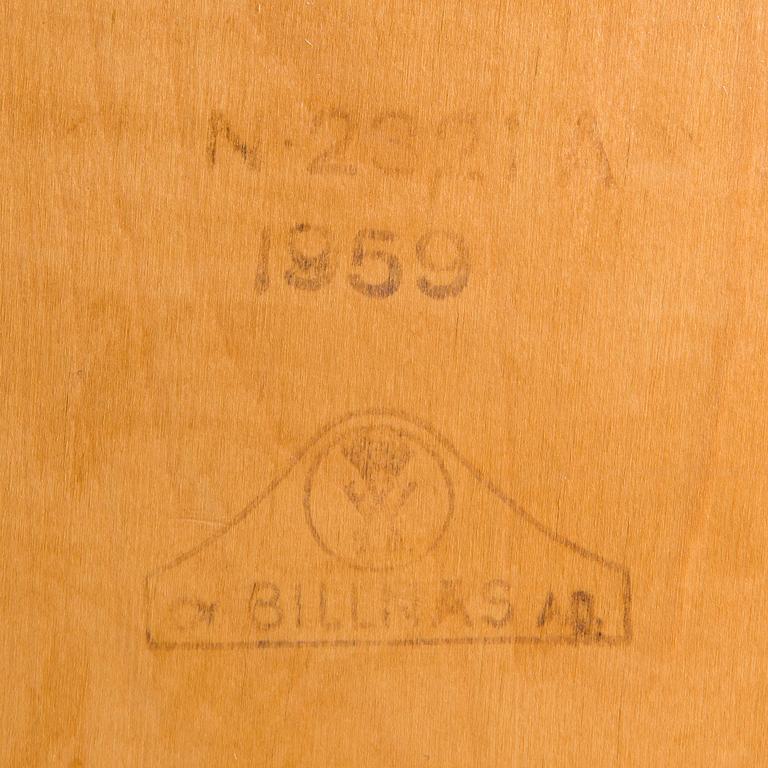 A Billnäs oak wood archive cabinet, Finland mid-20th century.
