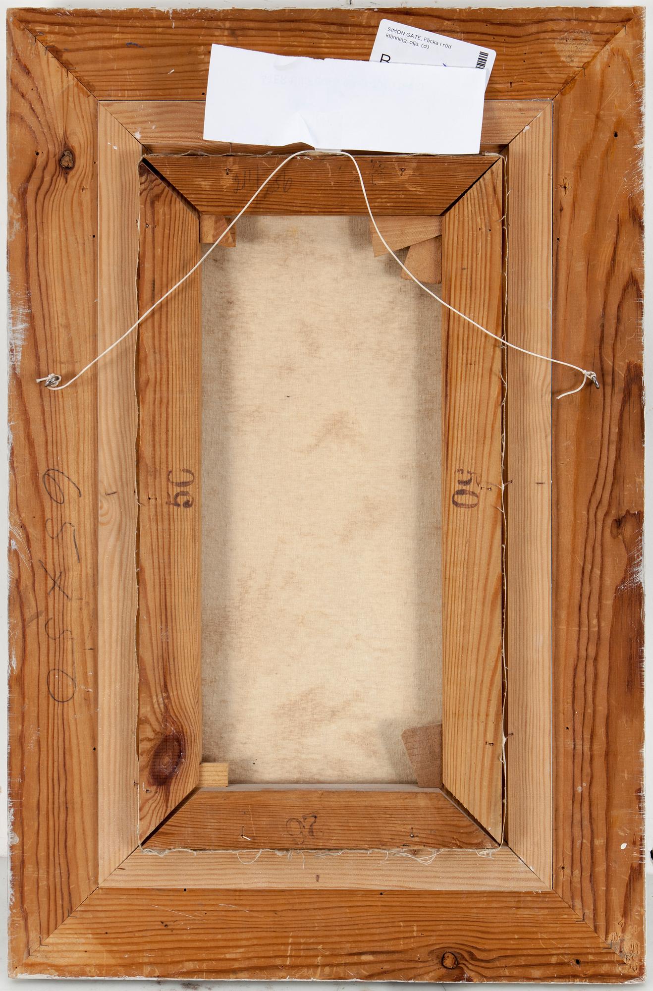 SIMON GATE, olja på duk, signerad Simon Gate.