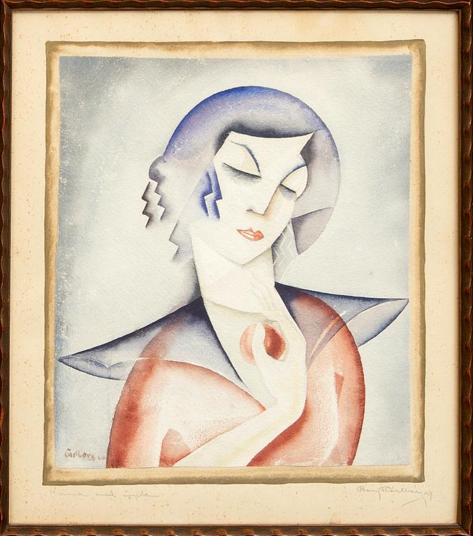 Bengt Carlberg, watercolour signed and dated 24.