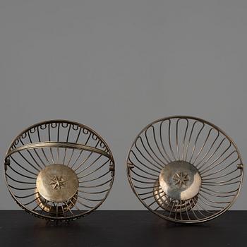 Two matched late Gustavian bread baskets, early 19th century.