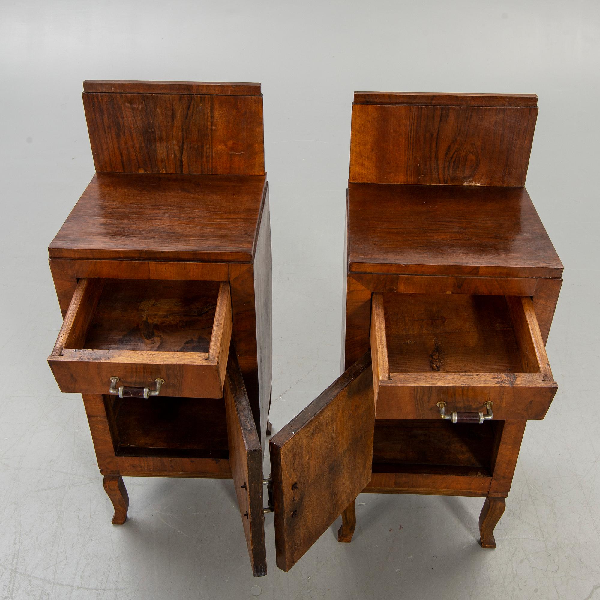 Sängbord ett par Art Deco 1900-talets första hälft.