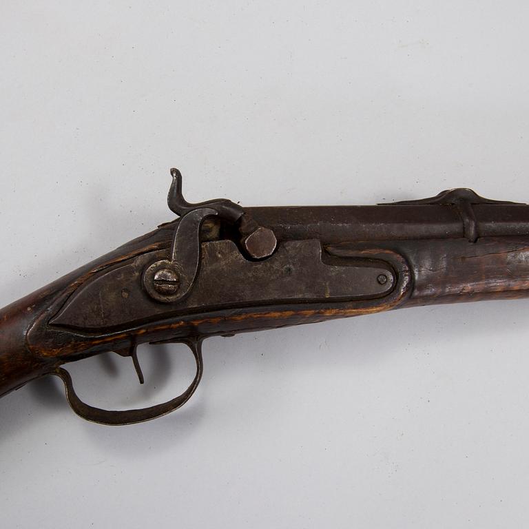 A percussion rifle 18th century.