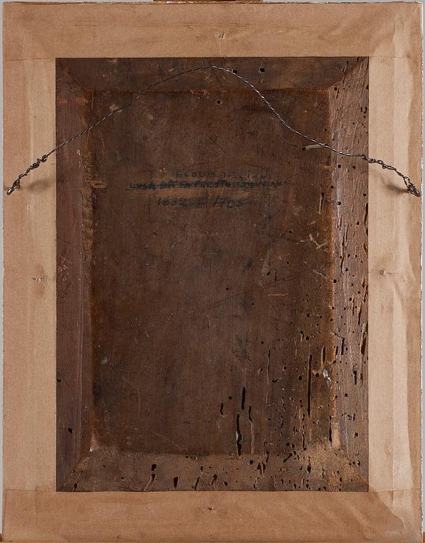 OKÄND KONSTNÄR, olja på pannå, italiensk skola, 1800-tal.