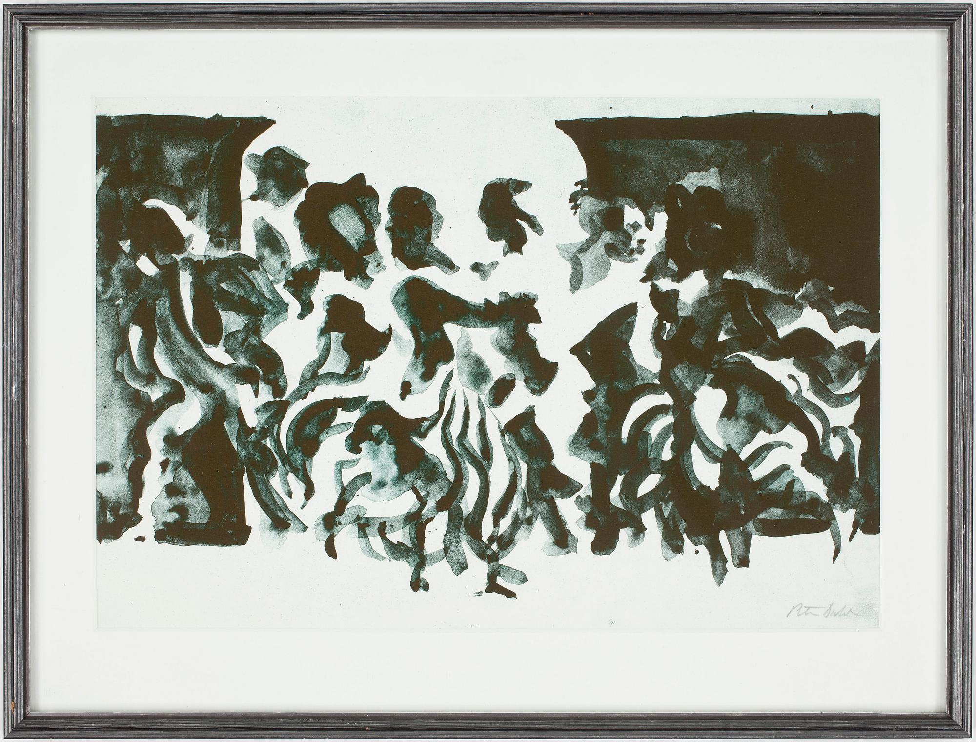 PETER DAHL, litografier, 2 st, en signerad.