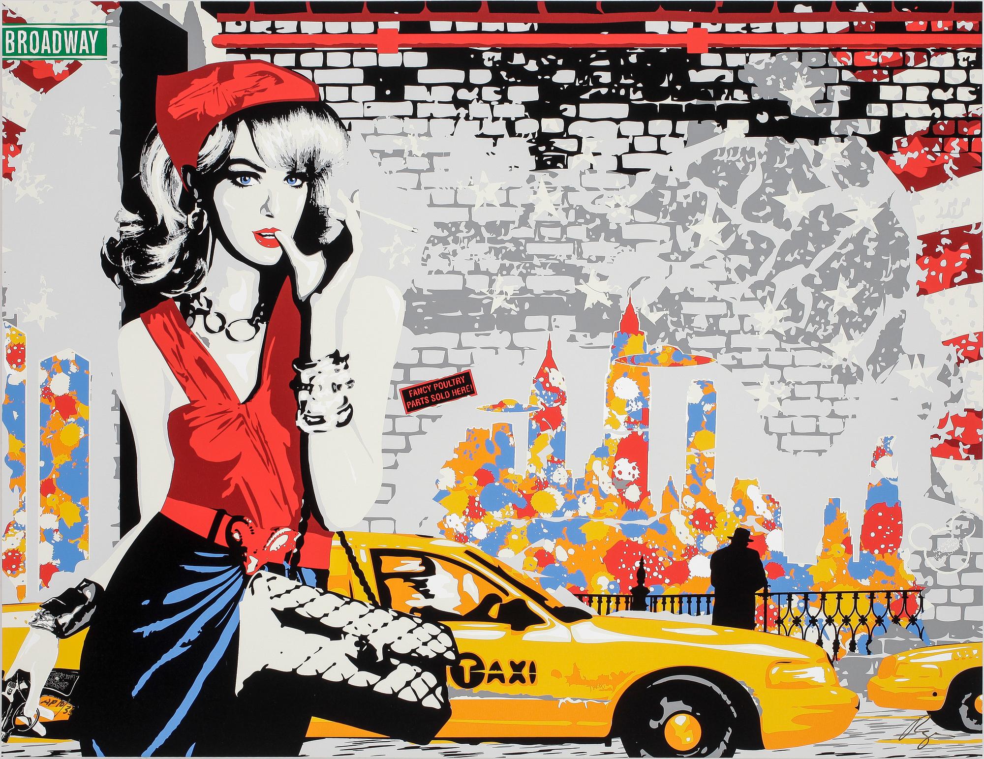 RICHARD RYAN, mapp med 4 litografier,"Manhattan in fashion", signerade och numrerade AP 10/35.