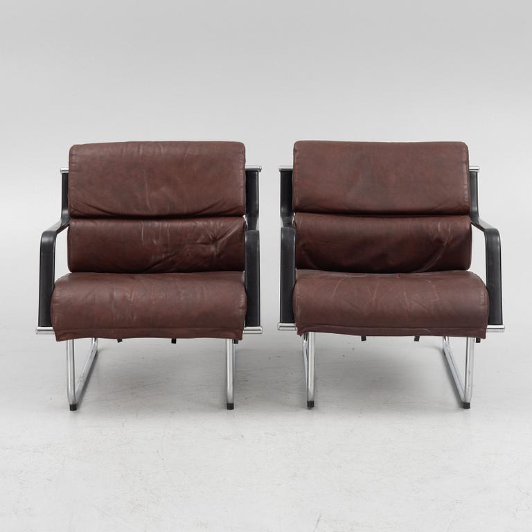 Yrjö Kukkapuro, a pair of 'Remmi' armchairs, Avarte, Finland.