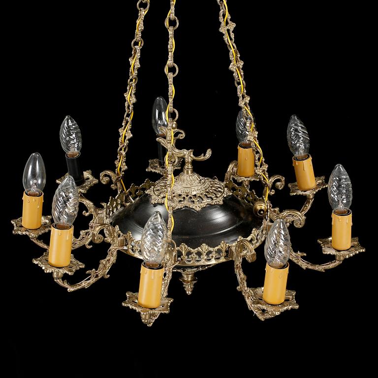 TAKLAMPA, empirestil, 1900-talets tredje kvartal.