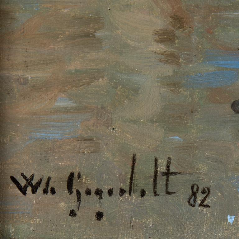 WILHELM VON GEGERFELT, olja på duk, signerad och daterad -82.