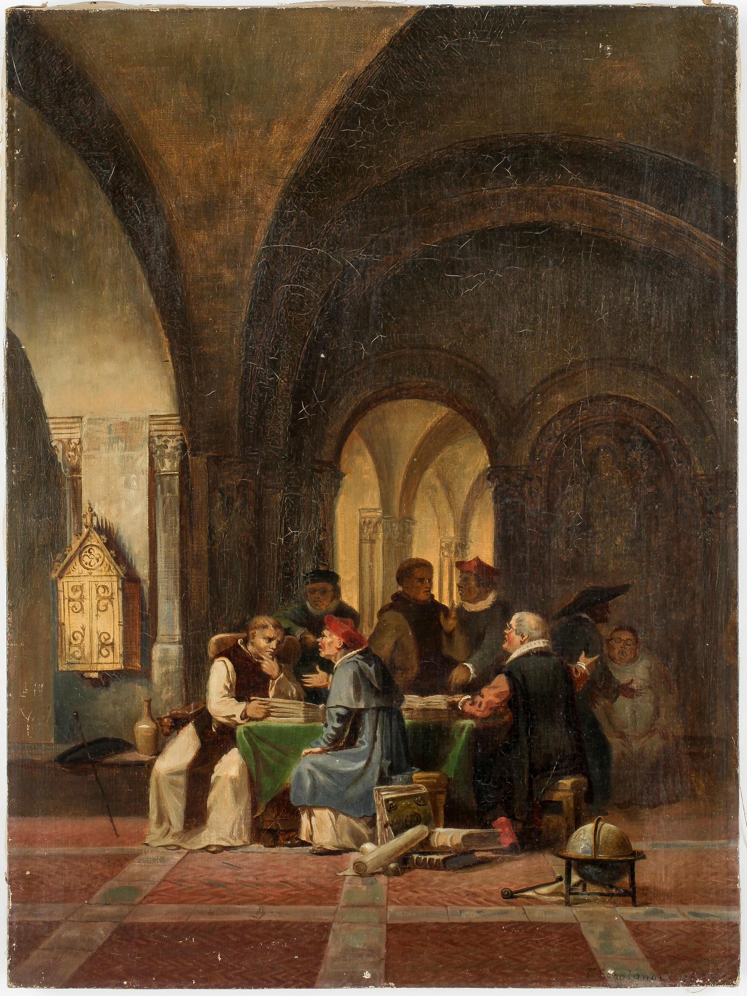 FREDRIK WILHELM SCHOLANDER, olja på duk, signerad och daterad 1875.