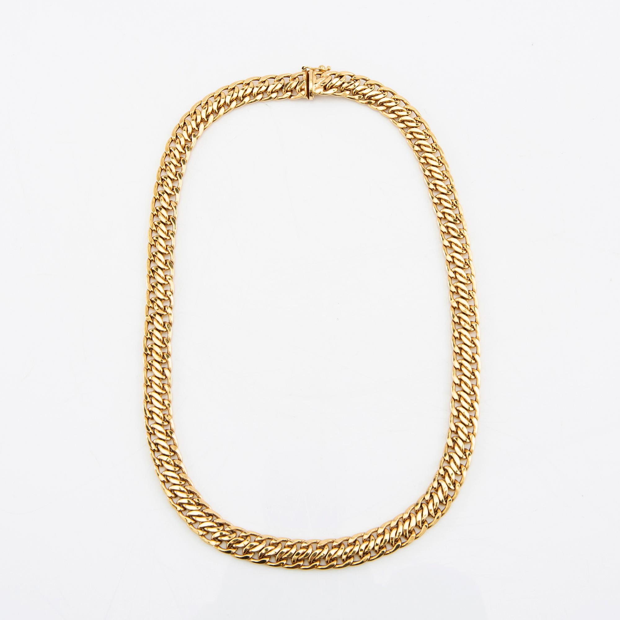 Necklace fantasy link 18K gold.