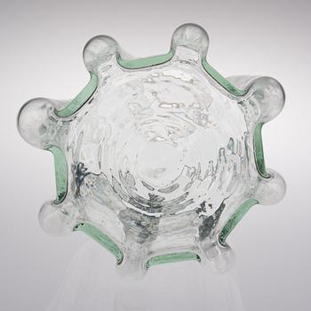 MARKKU SALO, A GLASS SCULPTURE. From the series "Depends on water". Signed M. Salo. Nuutajärvi, late 1990s.
