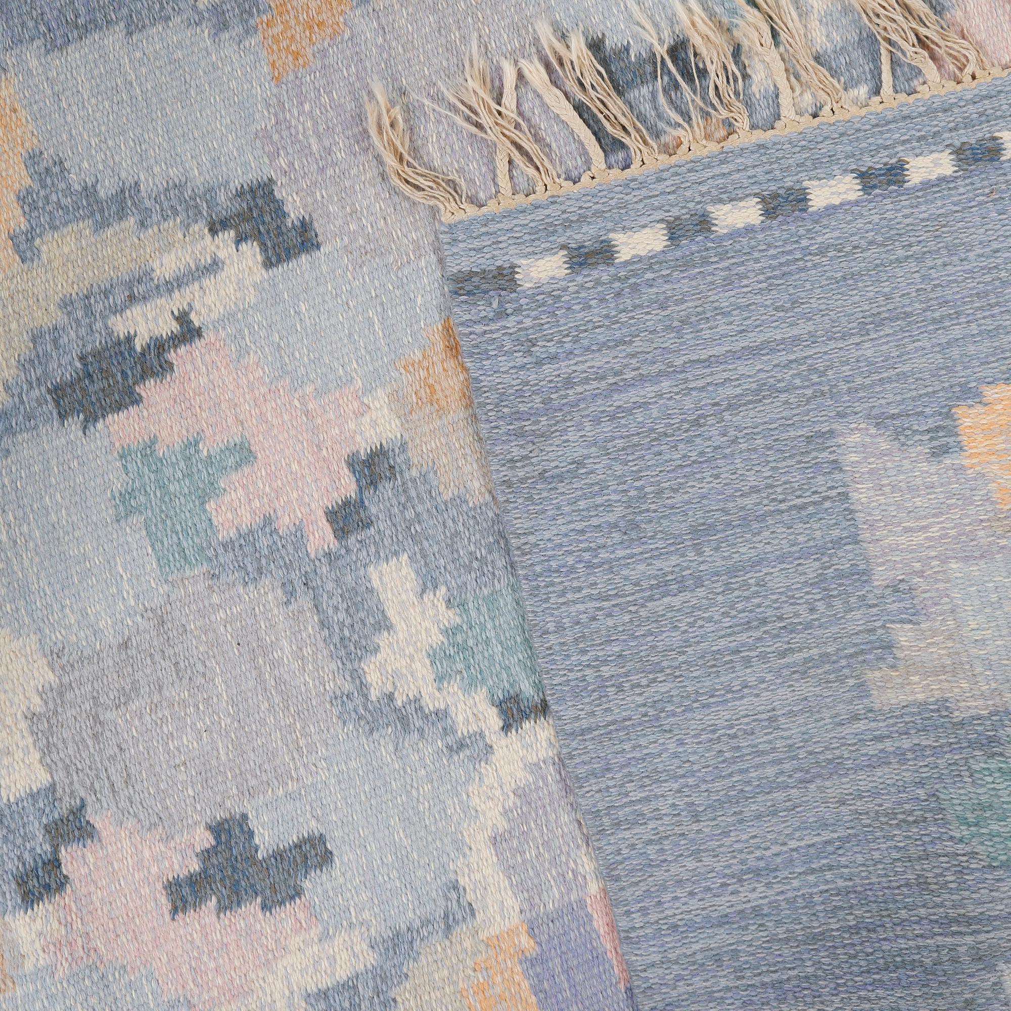 MATTA, rölakan, Ingegerd Silow, monogramsignerad IS, omkring 1900-talets mitt, 200x135 cm.