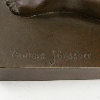 Anders Jönsson, skulptur signerad patinerad brons.