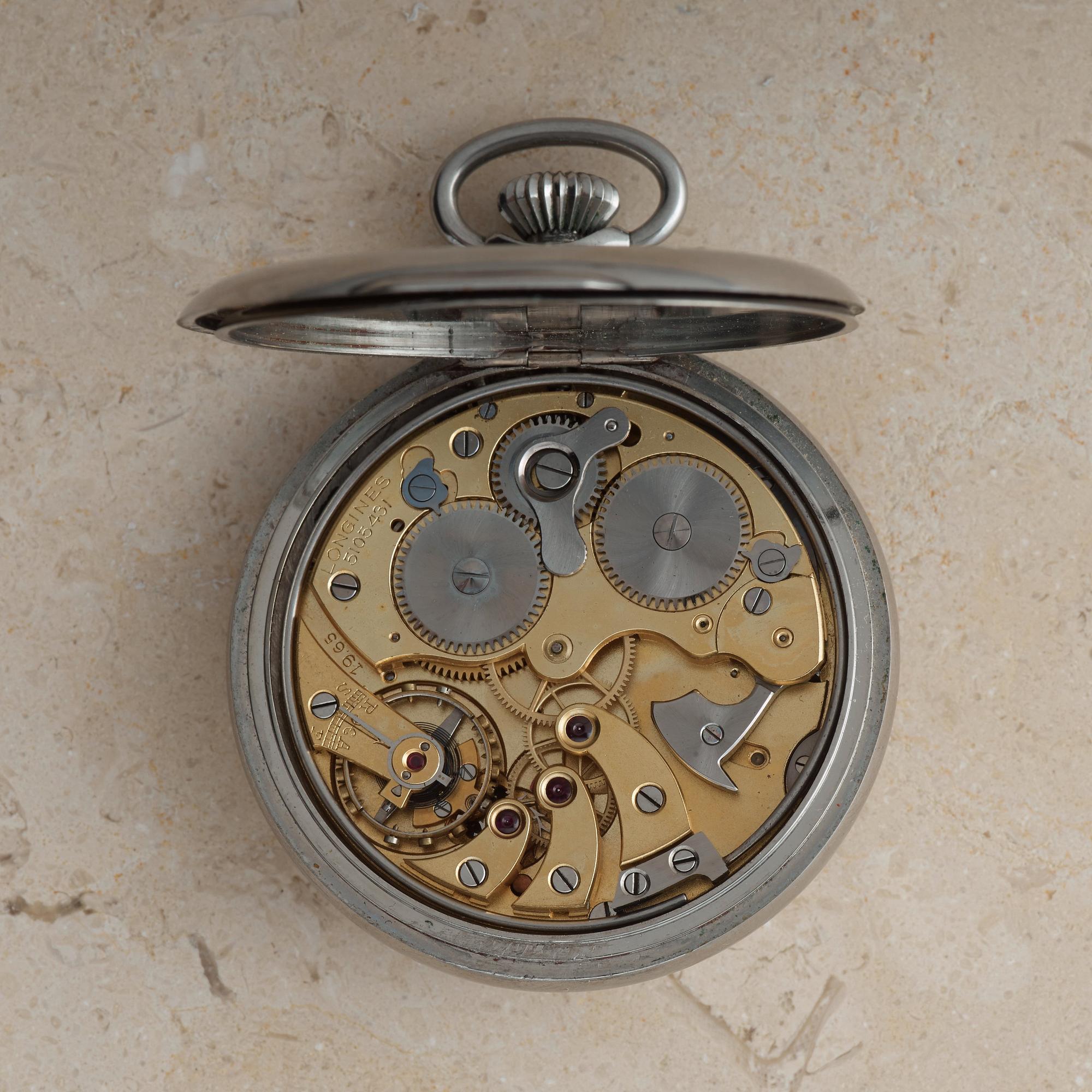 LONGINES, pocketwatch, 50,5 mm, alarm,