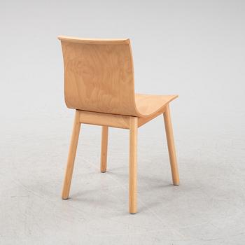 A beech 'Serif chair' by Chris Martin for Massproductions.