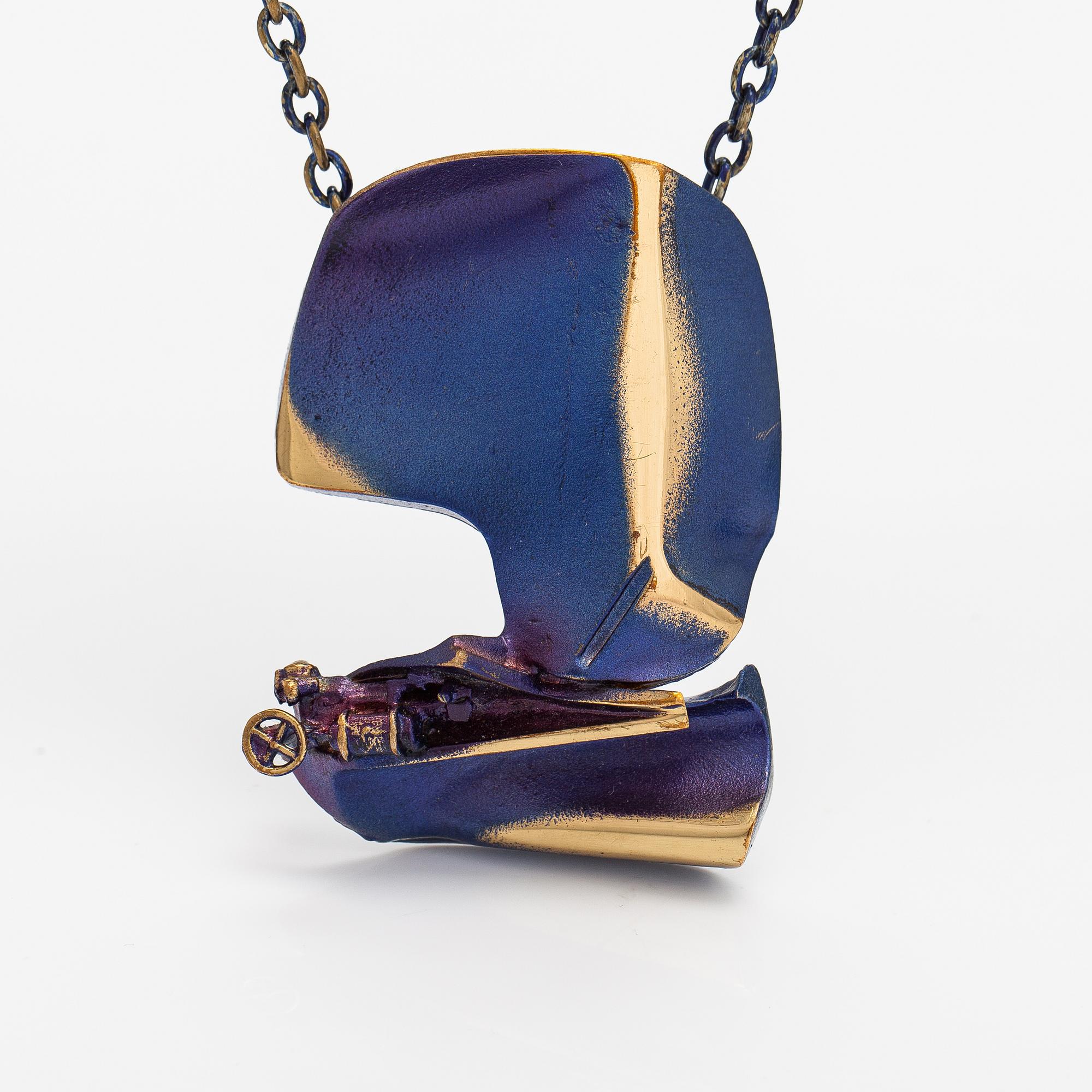 Björn Weckström, A flame bronze necklace "International Arms Inc.". Lapponia.