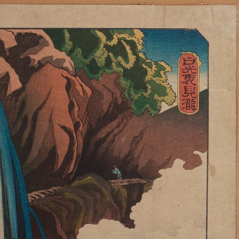 Utagawa Ichiyusai Kuniyoshi (1798-1861), färgträsnitt. Japan, sannolikt 1800-tal.