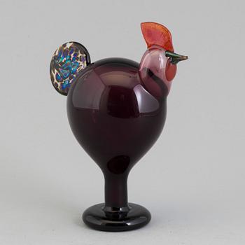 OIVA TOIKKA, glass sculpture, signed and dated 1998, Iittala.